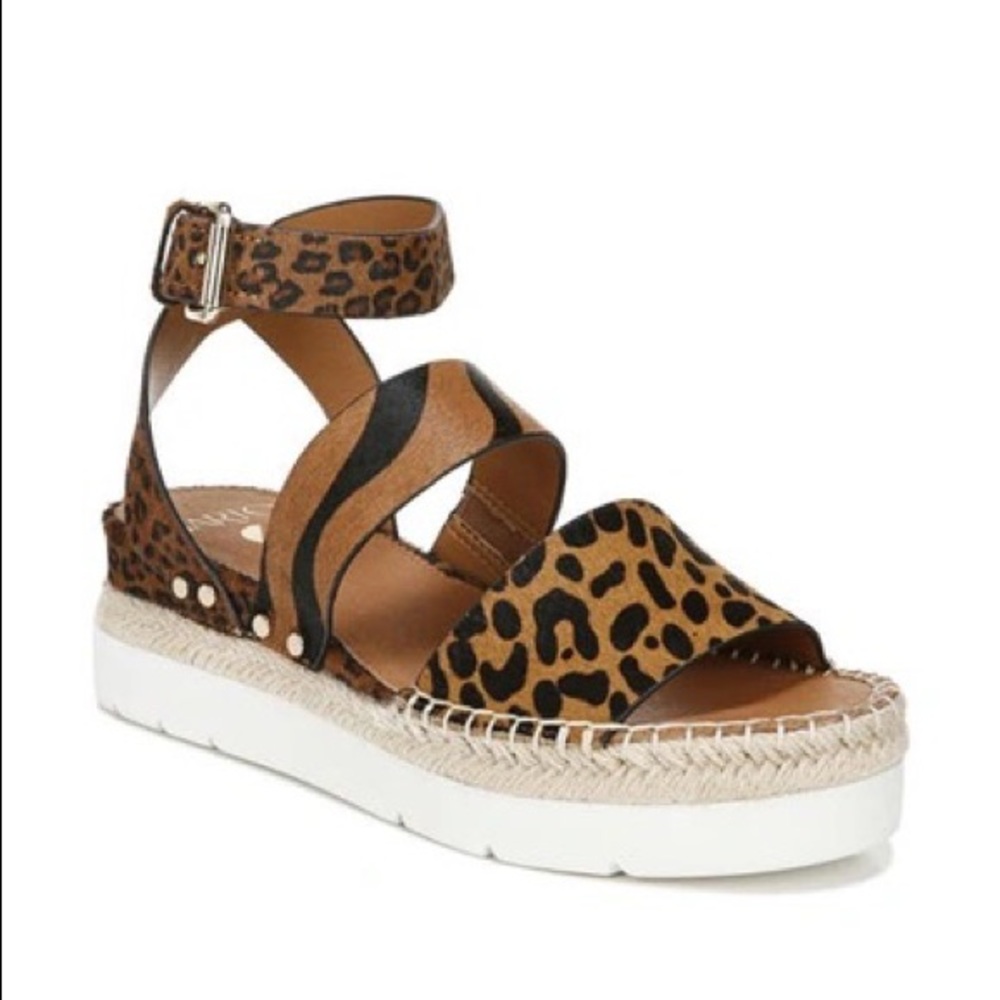NEW IN BOX SARTO BY FRANCO SARTO Calvin genuine calf hair wedge sandal